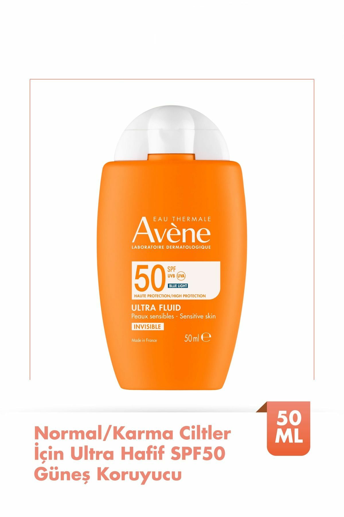 Ultra Fluid Invisible Normal/Karma Ciltler İçin Ultra Hafif SPF 50 Güneş Kremi 50ml