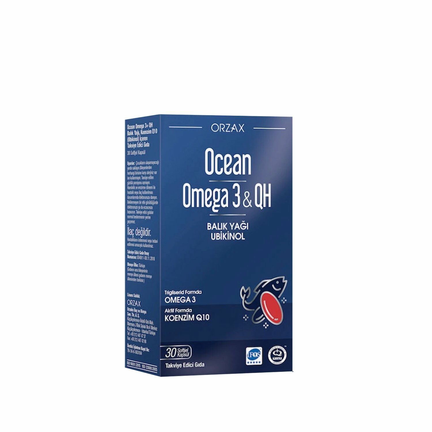 Ocean Omega3 & QH 30Softjel Kapsül