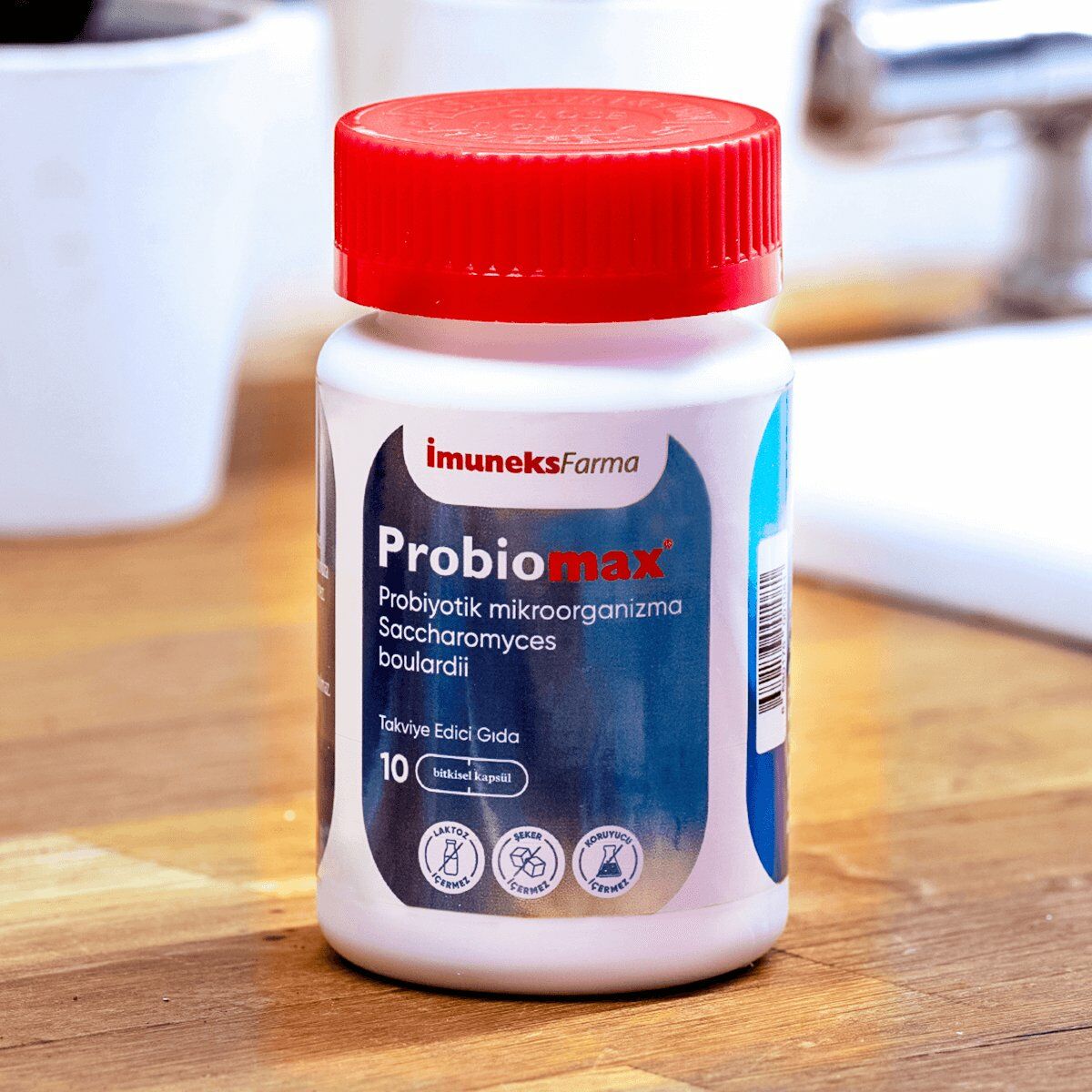 Imuneks Farma Probiomax ® Probiyotik mikroorganizma İçeren Kapsül Takviye Edici Gıda 10 Kapsül