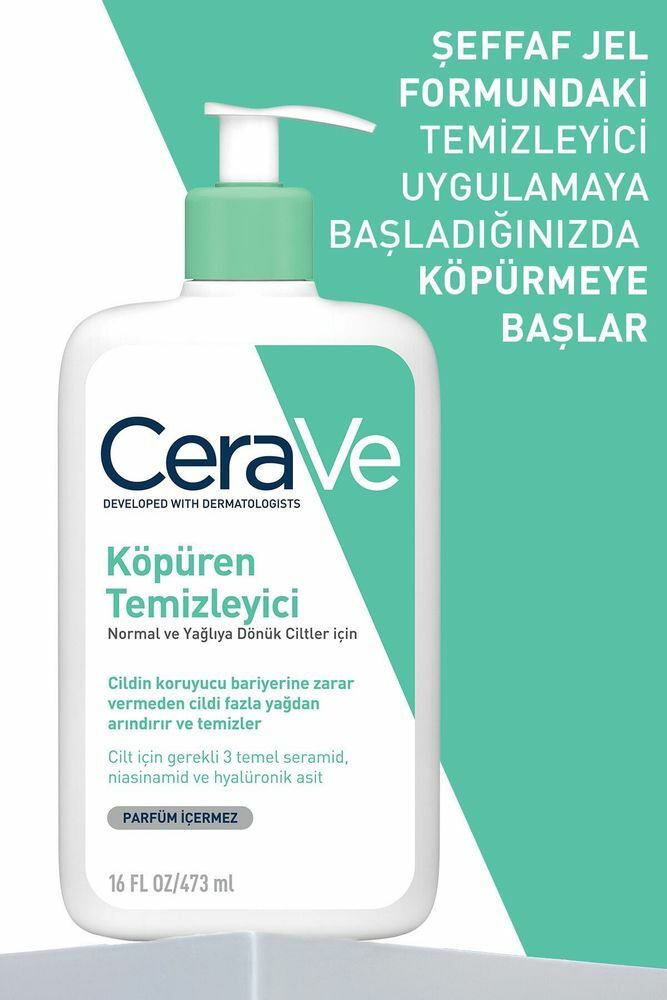 CeRaVe Foaming Cleanser 473 ml - Köpüren Temizleyici