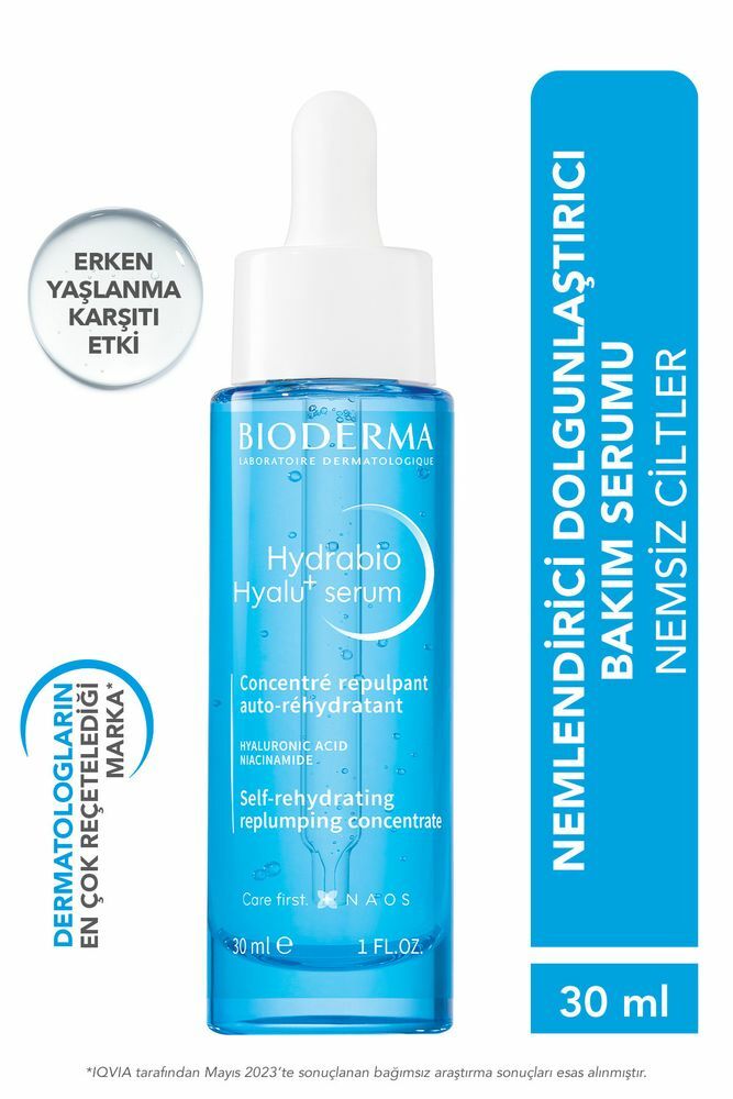 Bioderma Hydrabio Hyalu+ Dolgunlaştırıcı Nemlendirici Niacinamide Hyalüronik Asit Yüz Serumu 30 ml