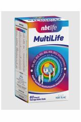 Nbtlife Multilife Aktif İçerikli Multivitamin Multimineral Takviye Edici Gıda 60 Kapsül