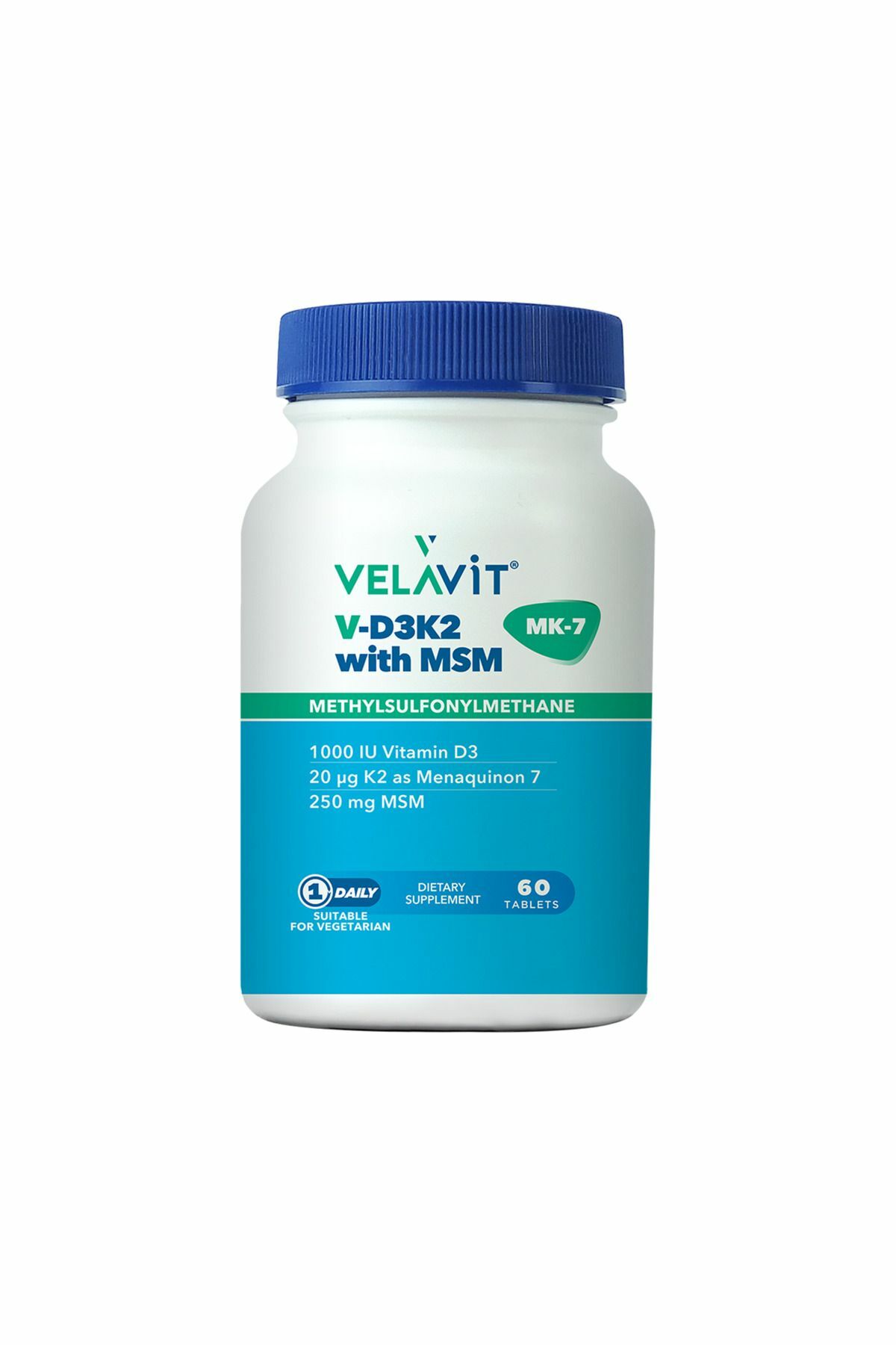 Velavit V-D3K2 with MSM 60 Tablet