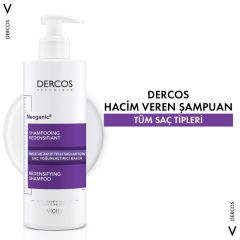 Vichy Dercos Neogenic Saçlar Tellerine Hacim Veren Şampuan 400 ml