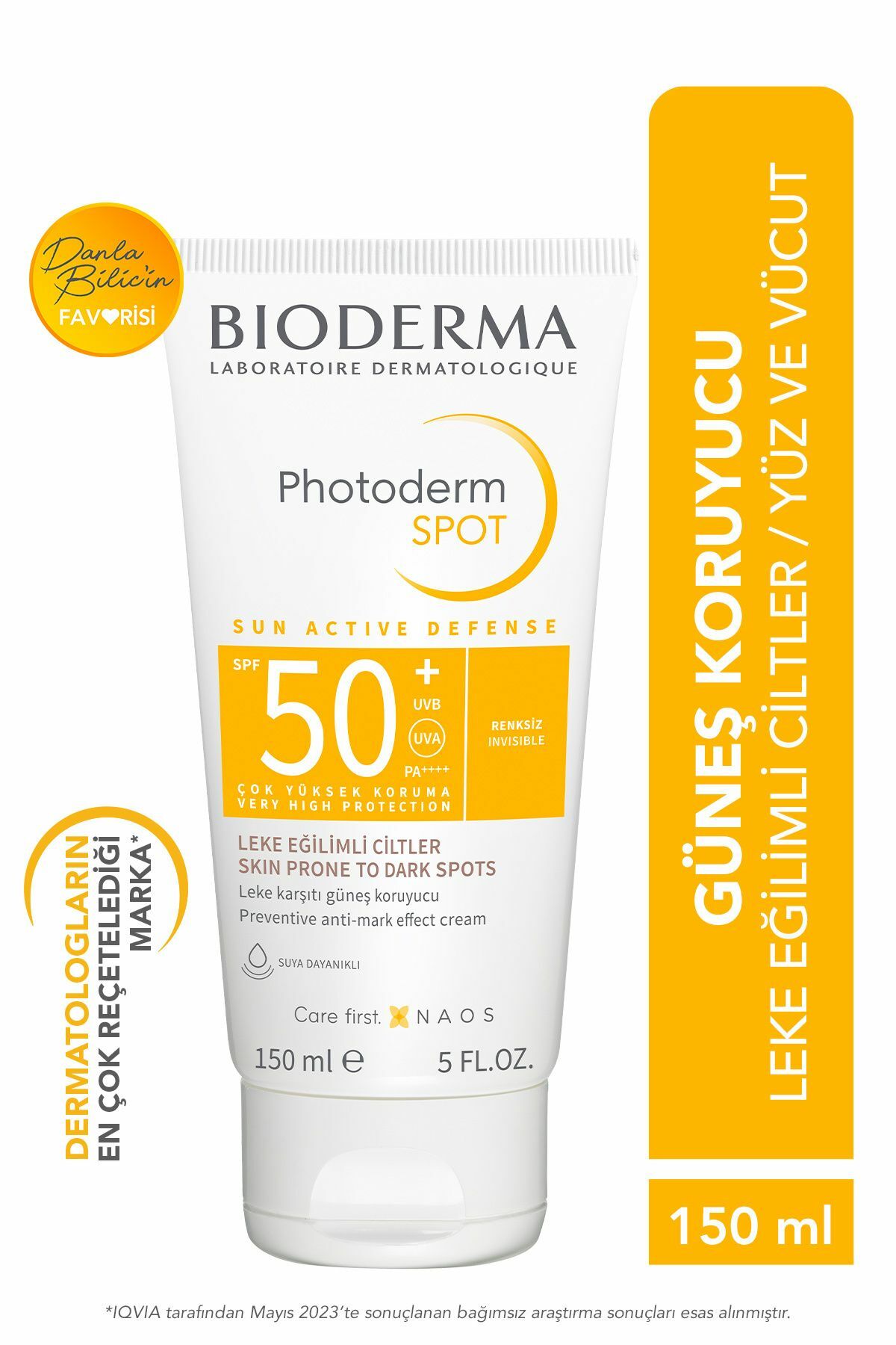 Bioderma Photoderm Spot Spf50 Leke Karşıtı Yüz Ve Vücut Güneş Kremi 150 ml