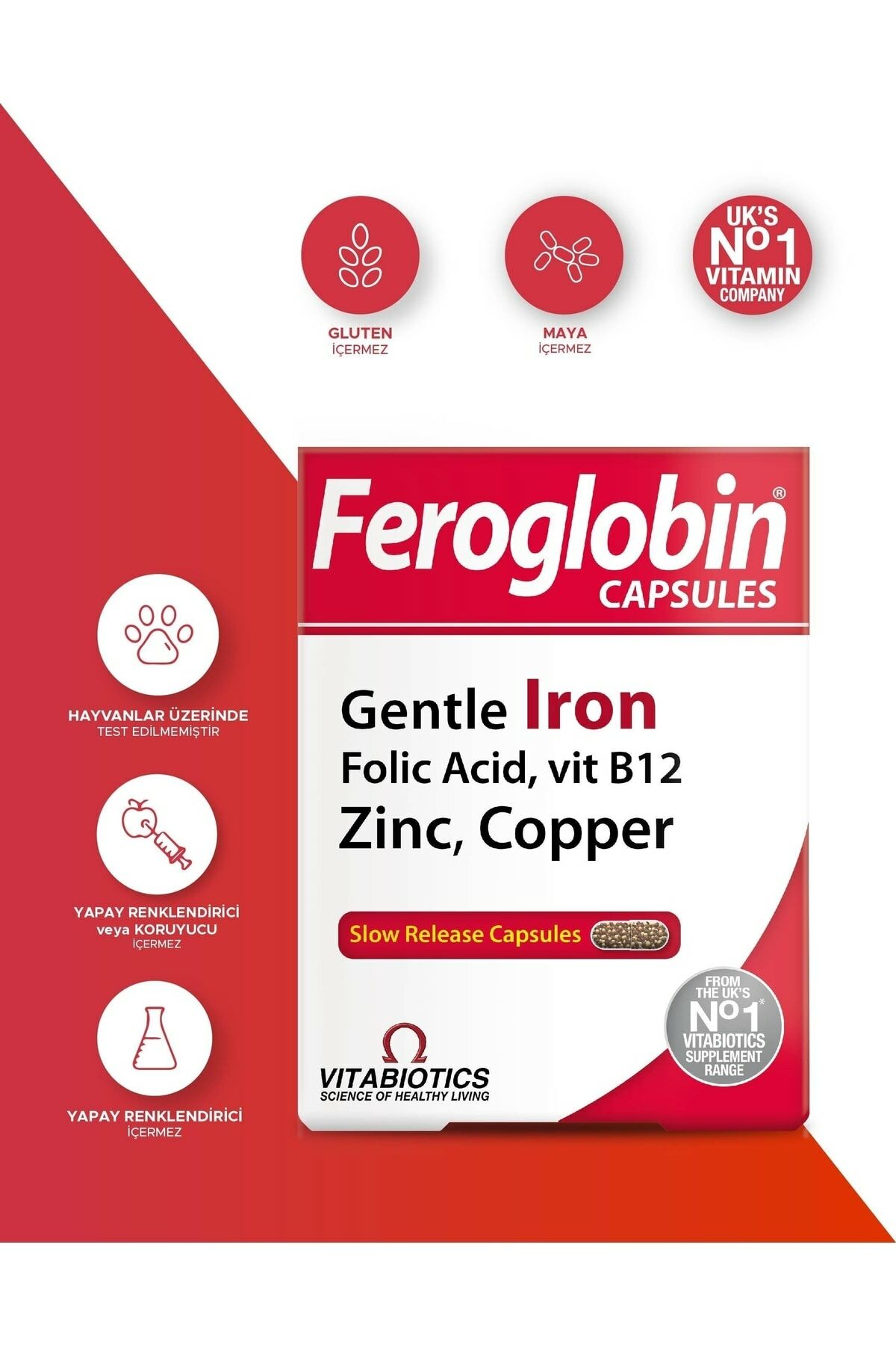 Vitabiotics Feroglobin 30 Kapsül