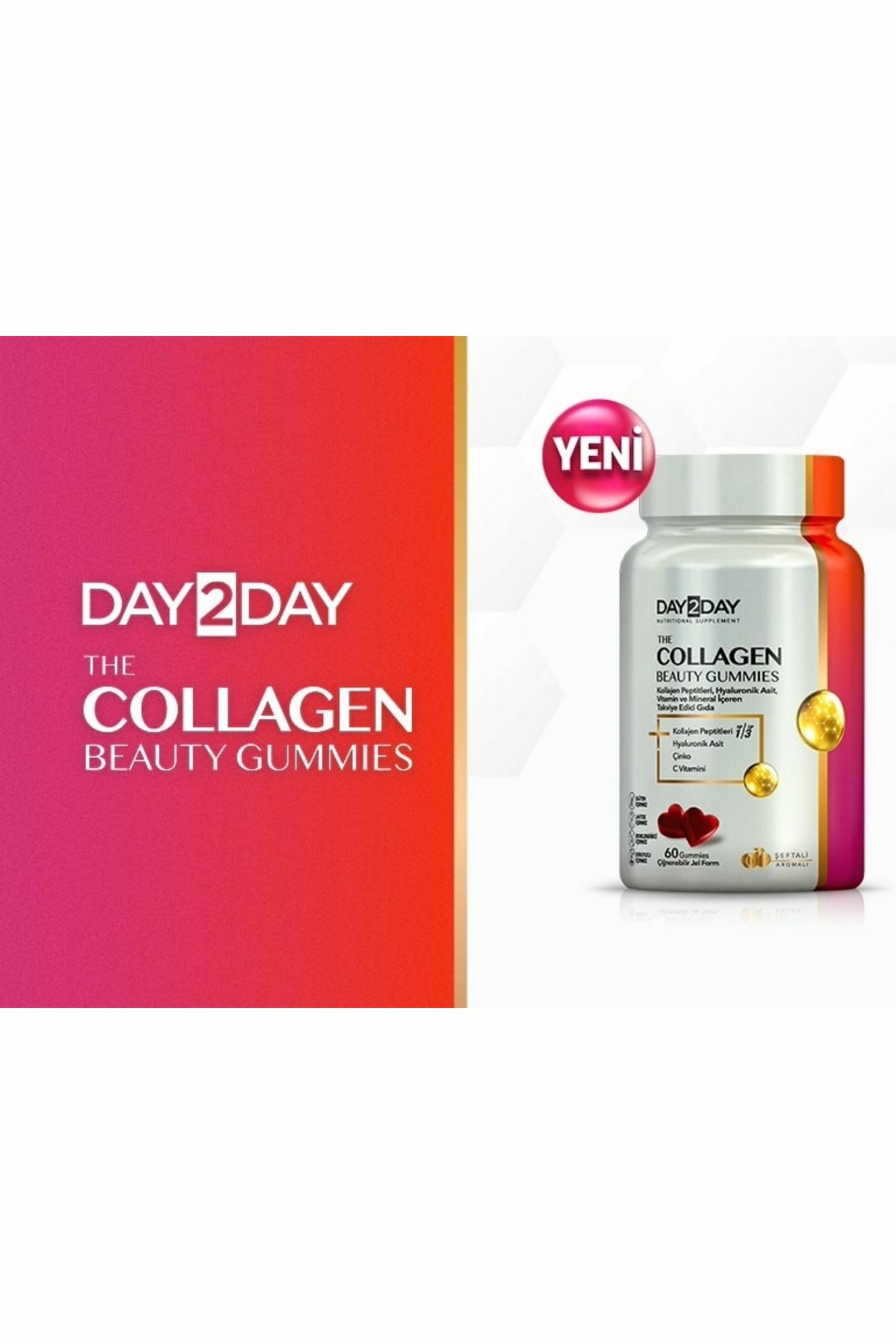 The Collagen Beauty Gummies 60 çiğnenebilir Jel Form