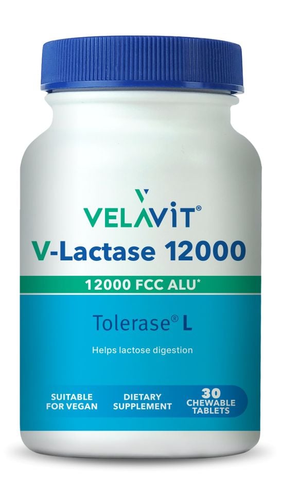 V-Lactase 12000 Laktaz Enzimi İçeren Takviye Edici Gıda