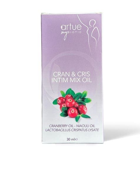 Artue MyBiotic Cran & Cris Intim Mix Oil – %100 Organik Vajinal Bakım Yağı | pH Dengeleyici | Enfeksiyon Önleyici | Postbiyotik Destekli | 20ml