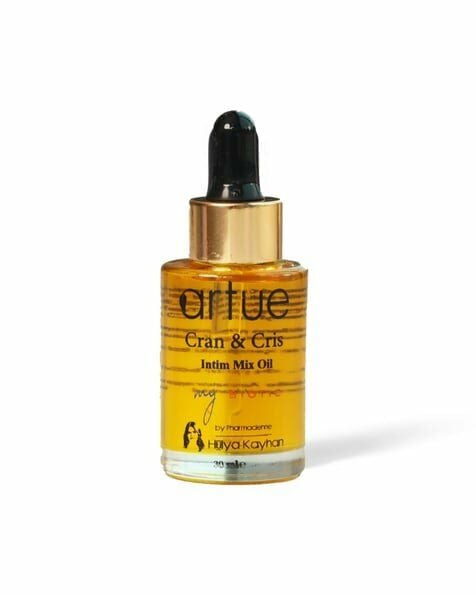 Artue MyBiotic Cran & Cris Intim Mix Oil – %100 Organik Vajinal Bakım Yağı | pH Dengeleyici | Enfeksiyon Önleyici | Postbiyotik Destekli | 20ml