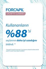 Forcapil® Growth Gummies – Saç Uzamasını Destekleyen Takviye Edici Gıda - 60 Çiğnenebilir Form