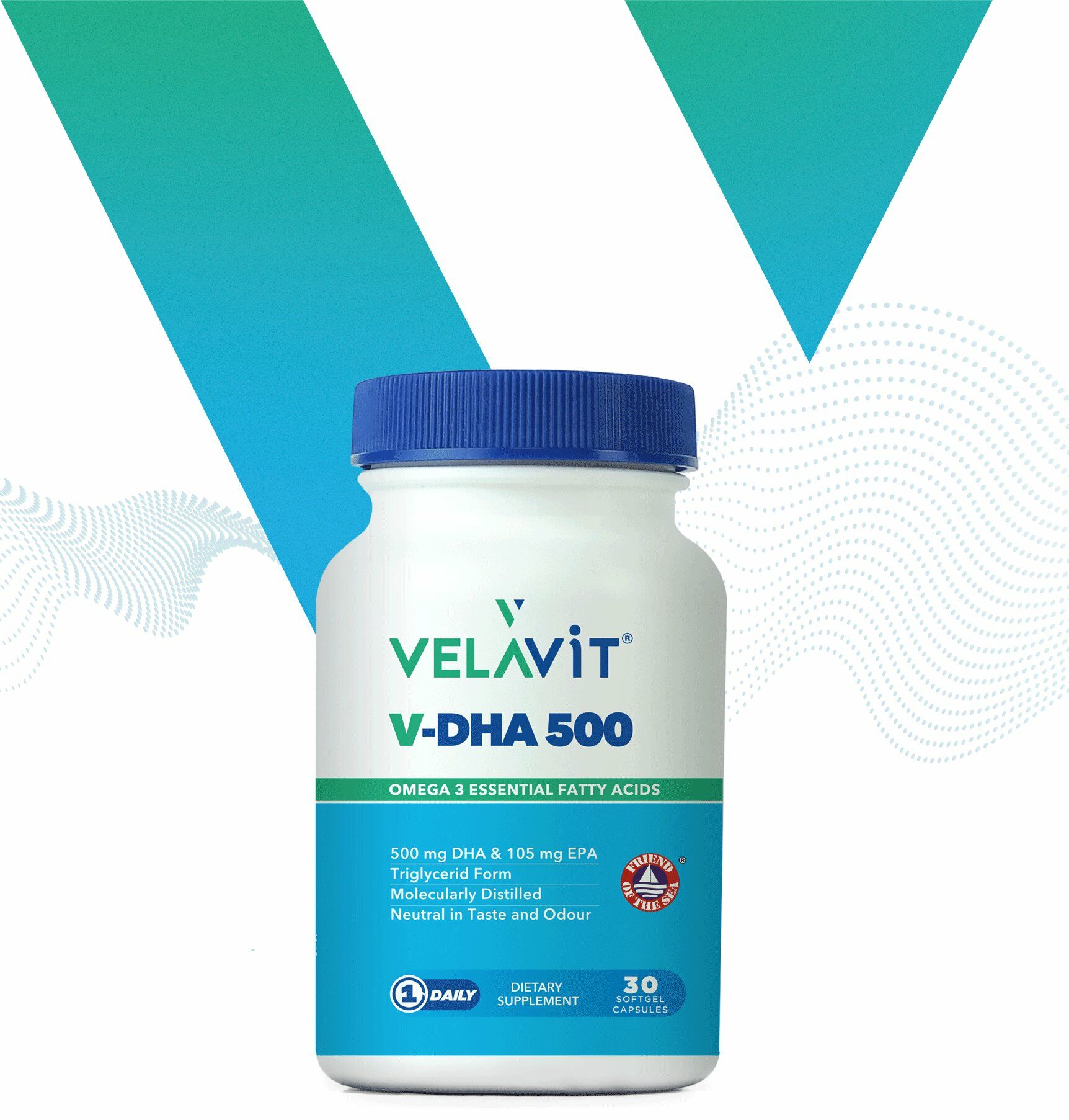 Velavit V-DHA 500 30 Softjel Kapsül