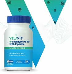 Velavit V-Coenzyme Q10 with Piperine 30 kapsül