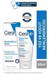 CeRaVe Nemlendirici Krem Kuru Ciltler Seramid Ve Hyalüronik Asit Içerikli Yüz Vücut 50ml